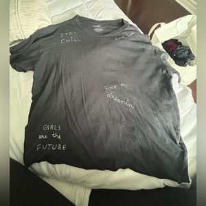 AE Cropped Top with writing